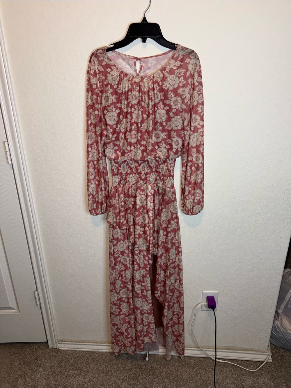 Women’s Mia Joy floral long sleeve maxi dress